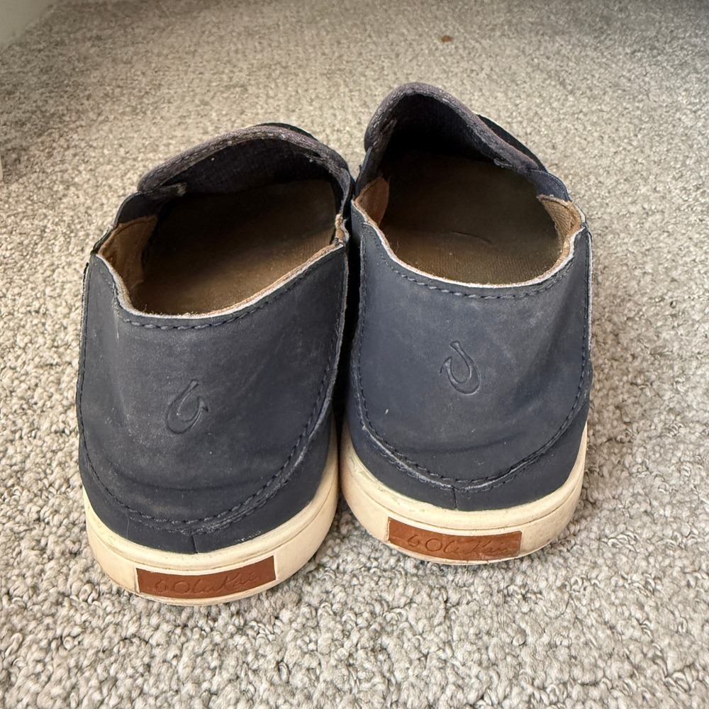 Olukai Pehuea Women's Navy Mesh Slip On Casual Comfort Shoes US 8.5 EU 38.5 - Picture 4 of 7